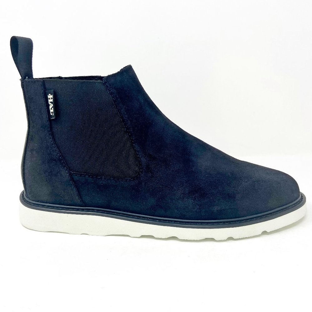 Clae Hal Richards Vibram Black Waxed Suede Mens Casual Sneakers
